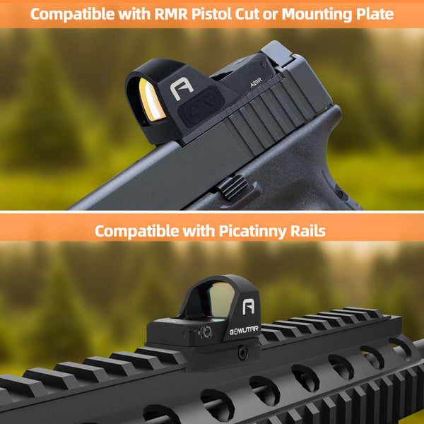 A20 RMR Red Dot Sight Motion Awake 2 MOA Reflex Sight for Full Size Pistols